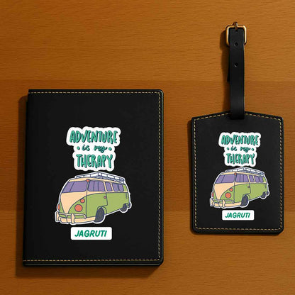 Customised Passport Holder Faux Leather Custom Covers for Passports-Adventure Therapy