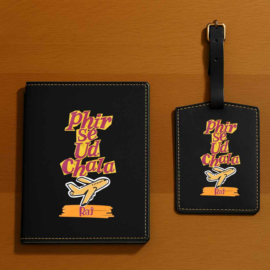 Cool Passport Covers Faux Leather Custom Holders for Passports-Phir Se Ud Chala