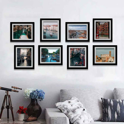 White Photo Frames for Wall Personalized Memory Picture Frames  8x10 inch (Set of 8)