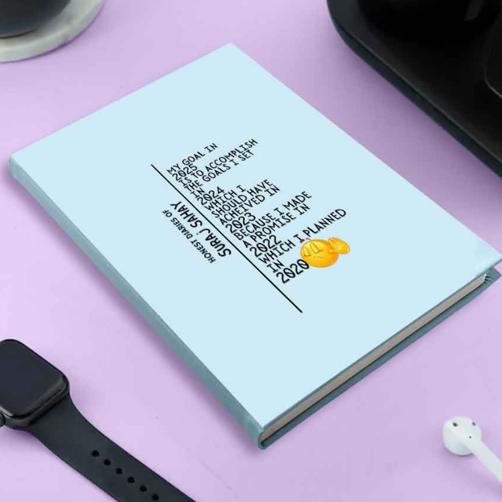 Nutcase Custom Student Daily Diary with Calendar & Planner - A5 Size Hard Cover Diaries