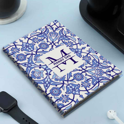 Nutcase Diary Personalized with Name, Initial - A5 Size Hard Cover Diaries with Calendar & Planner