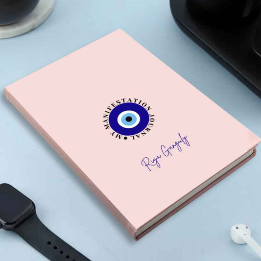 Nutcase Customized Evil Eye Diary - A5 Size Hard Cover Diaries with Calendar & Planner