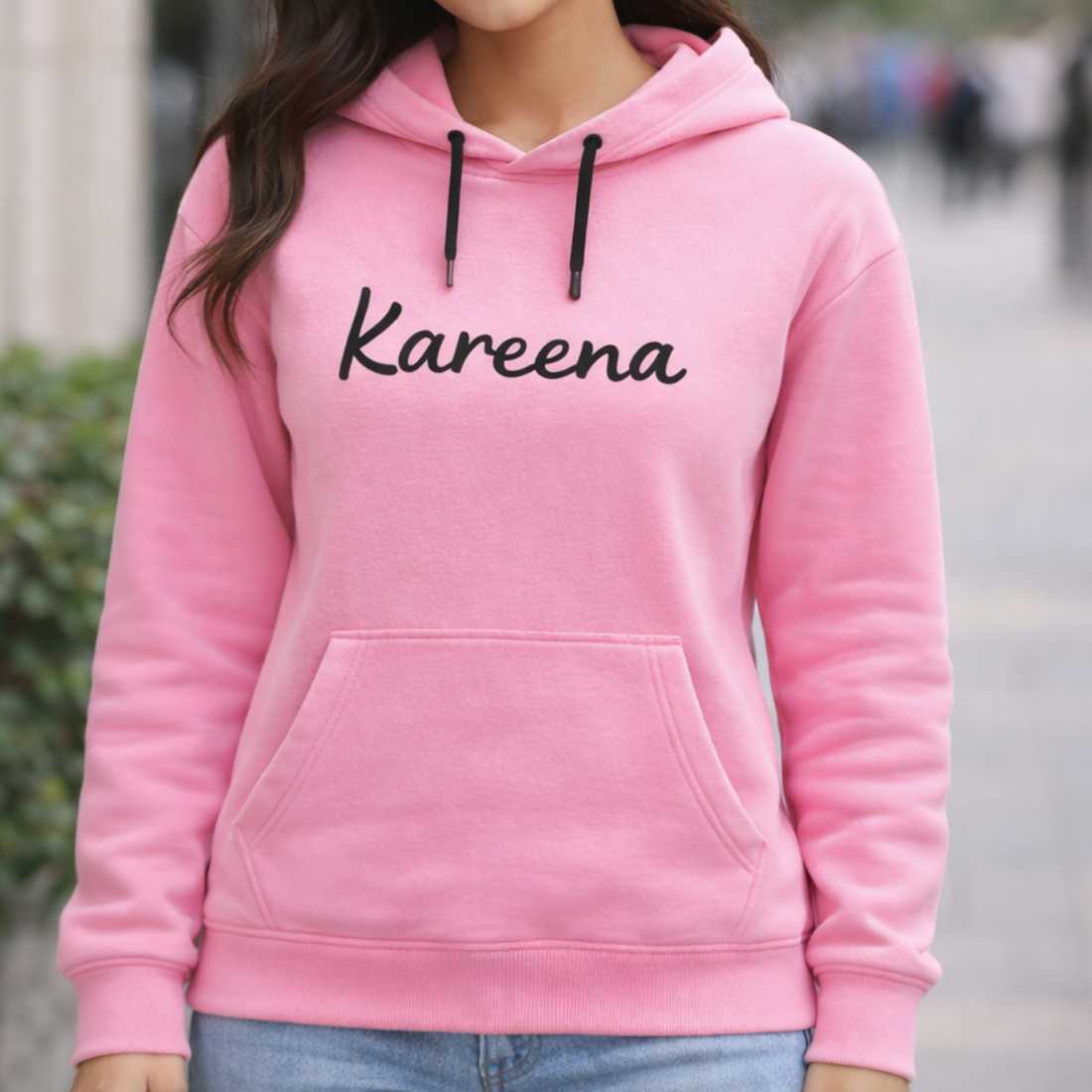 Personalized Pink Hoodie for Women-Printed Hoodies Gift for Girl