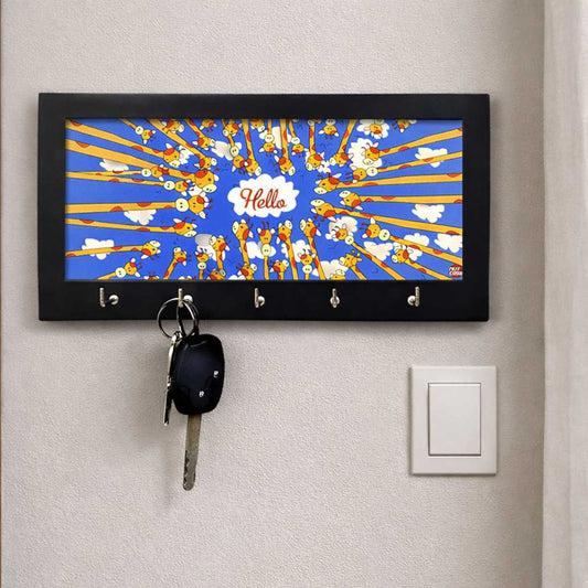 Key Holder Hanger For Wall -  HELLO