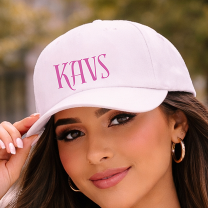 Customized Cap for Women White Caps with Name
