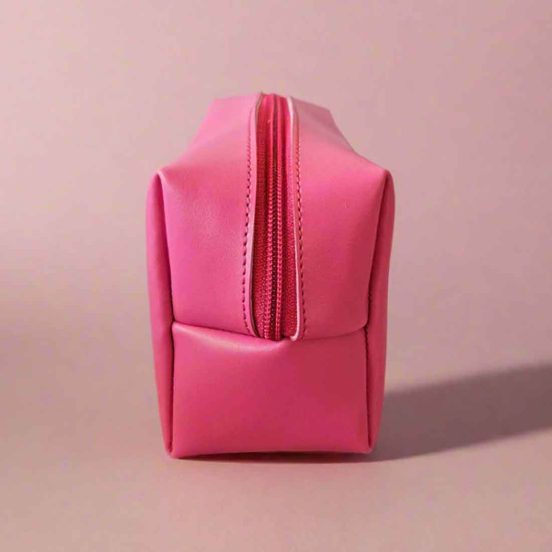 Custom Organizer Pouch with Name - Unicorn Design Premium Leather Pouch