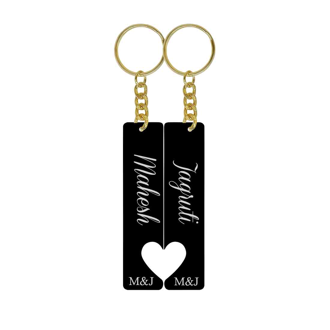 Couple Key Chain Custom Cute Keychain for Couples-Set of 2