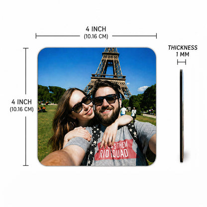 Personalized Photo Coaster Set of 6 - Add Your Images