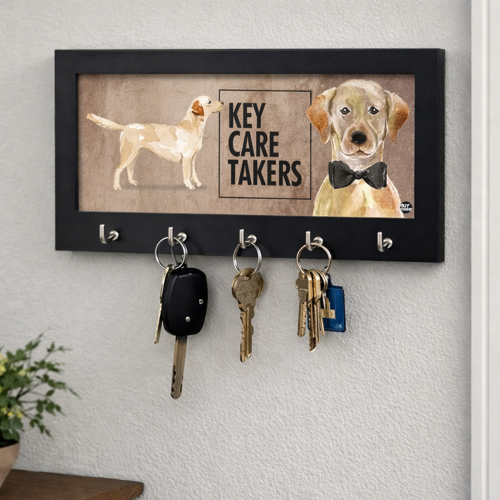 Wooden Key Holder for Wall Keys Hanger -  Key Care