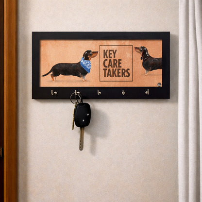 Wood Key Holder for Home Office Keys Stand - Key Care Taker