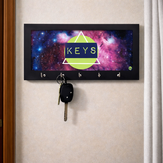 Wood Wall Key Holder for Home Office Keys Organizer - Space