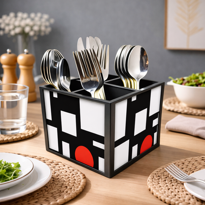 Kitchen Cutlery Holder Stand for Spoons, Forks & Knives- Designer Mandrin