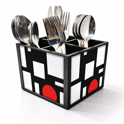 Kitchen Cutlery Holder Stand for Spoons, Forks & Knives- Designer Mandrin