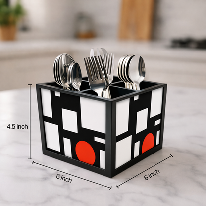 Kitchen Cutlery Holder Stand for Spoons, Forks & Knives- Designer Mandrin