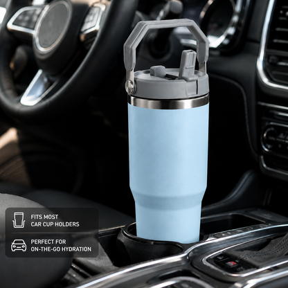 Nutcase Personalized Double Wall Insulated Water Bottle 900ml - BPA-free Vacuum Sipper Bottle