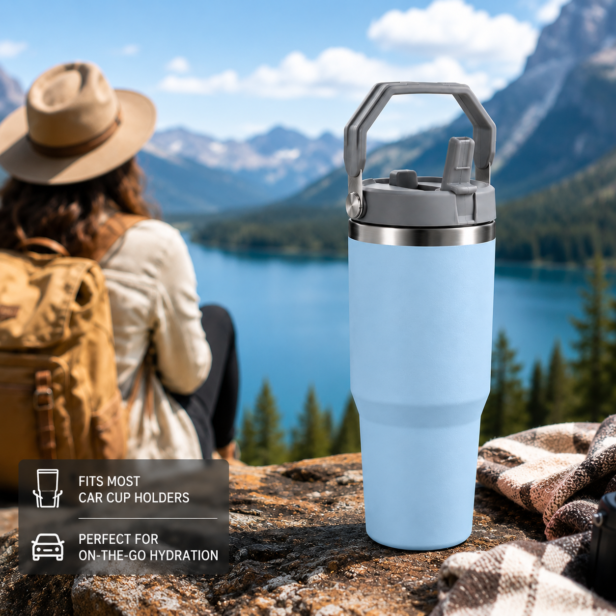 Nutcase Customized Tumbler with Names 900ml - BPA-free Double Insulated Sipper Bottle