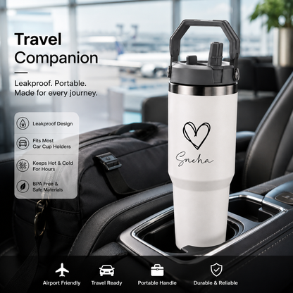 Nutcase Customized Double Insulated Water Bottles 900ml - BPA-free Vacuum Sipper Bottle