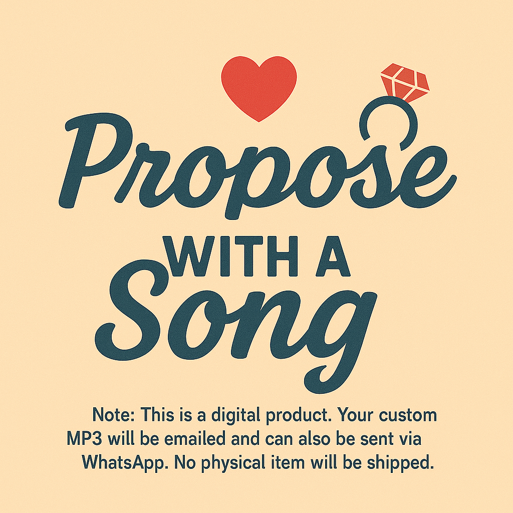 Personalized Proposal Song | Pop the question with a Custom Song