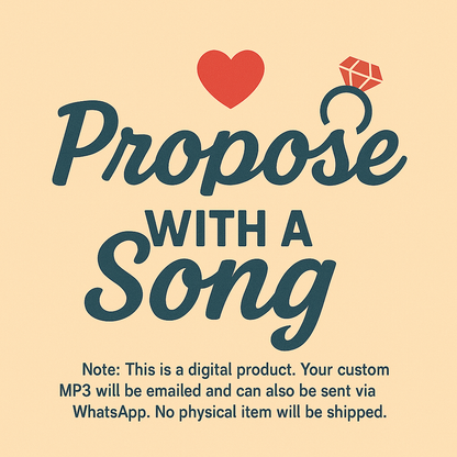 Personalized Proposal Song | Pop the question with a Custom Song