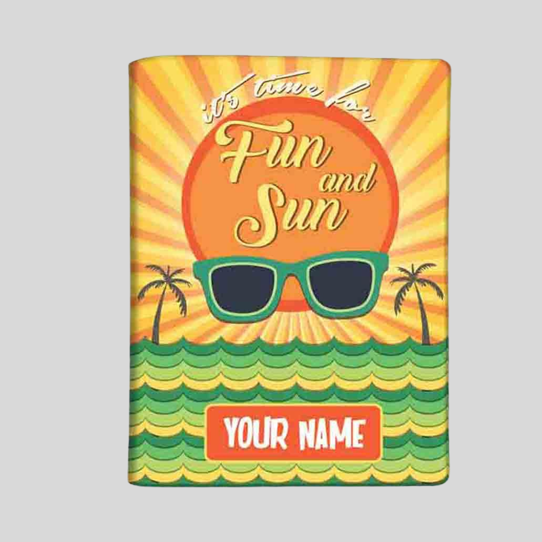 Cute Passport Cover for Him -  Fun And Sun