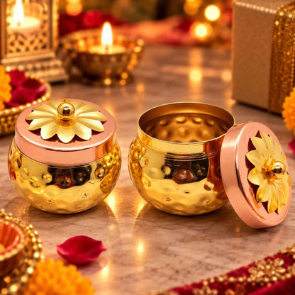 Nutcase Diwali Gift Set with Copper-Finished Jars and Premium Gifts Options