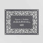 Premium Steel Name Plate Laser Cut Metal Nameplate Exquisitely Finished-Dance of Flowers