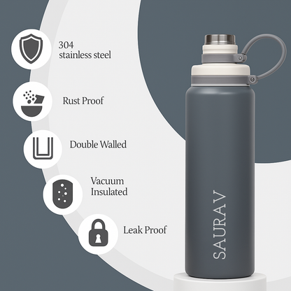 Custom Stainless Steel Drink Bottle – Premium Double-Wall Thermos, Ideal Corporate Gift