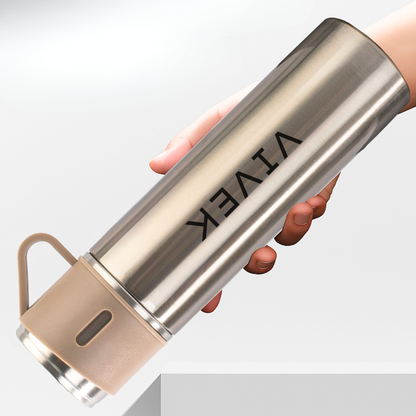 Personalised Travel Mug Thermos With 2 Cups Gift Box Set - Add Name