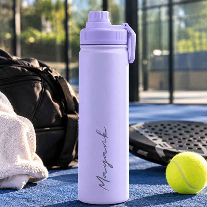 Nutcase Personalised Water Bottle 800ml Double Insulated Bottles with Name - Keeps Water Hot/Cold for Hours