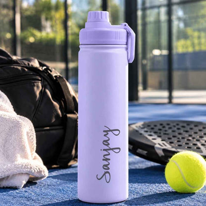 Nutcase Customized Water Bottle with Name 800ml Double Insulated Stainless Steel Bottles - Keeps Water Hot/Cold for Hours