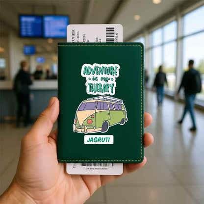 Customised Passport Holder Faux Leather Custom Covers for Passports-Adventure Therapy