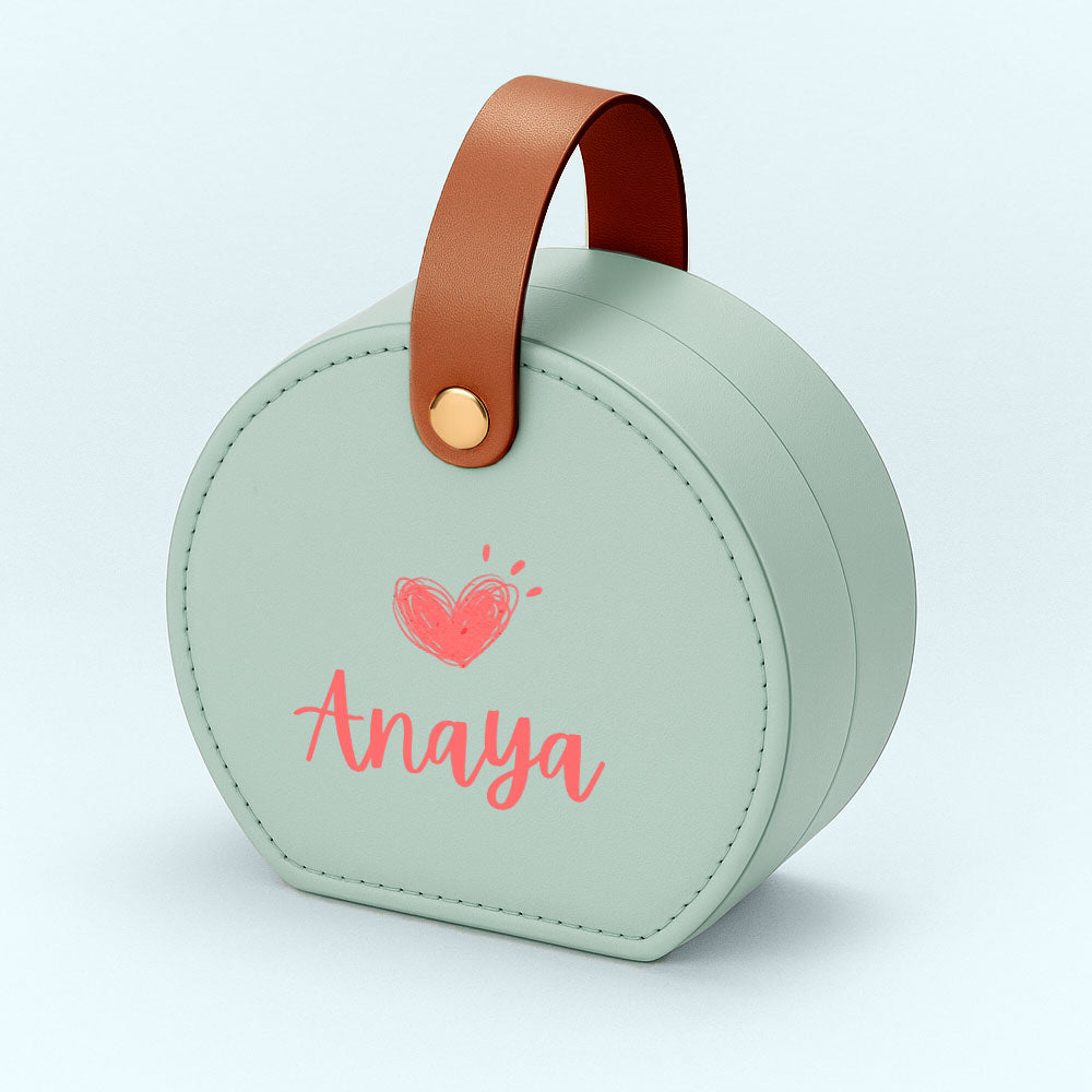 Personalized Small Box for Jewellery Earring, Ring, Necklace - Cute Jewellery Organizer