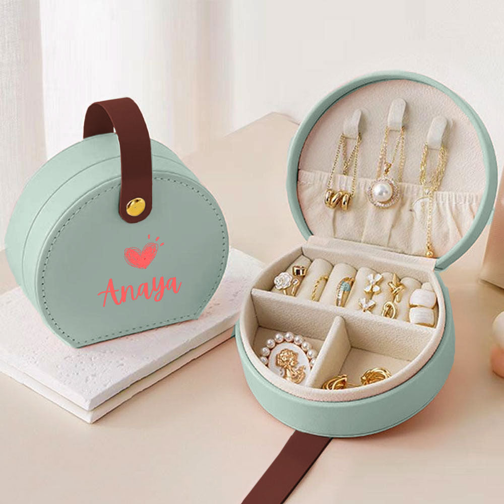 Personalized Small Box for Jewellery Earring, Ring, Necklace - Cute Jewellery Organizer