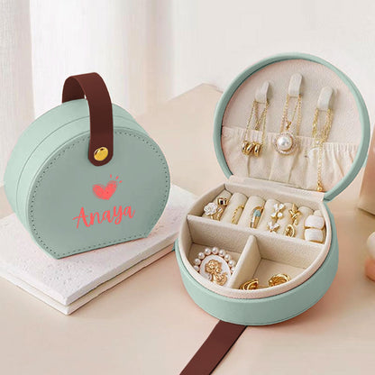 Personalized Small Box for Jewellery Earring, Ring, Necklace - Cute Jewellery Organizer