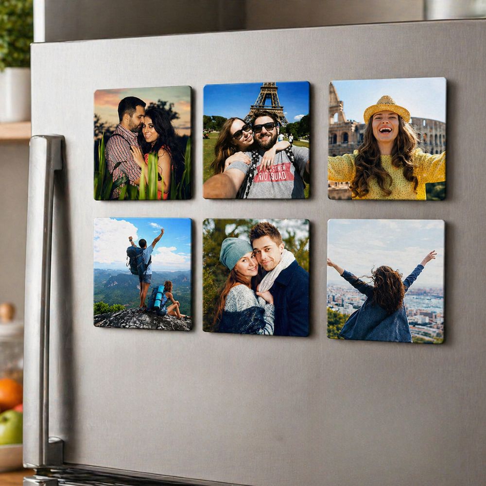 Personalized Photo Magnet Set of 6 - Add Your Image