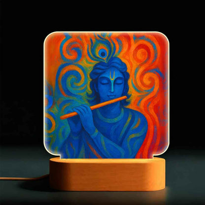 Krishna Lamp with LED Light – Divine Glow for Home Temple & Spiritual Decor