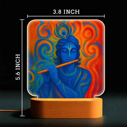 Krishna Lamp with LED Light – Divine Glow for Home Temple & Spiritual Decor