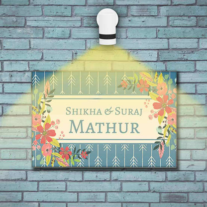 Classy Personalized Name Plate - Floral Vibes