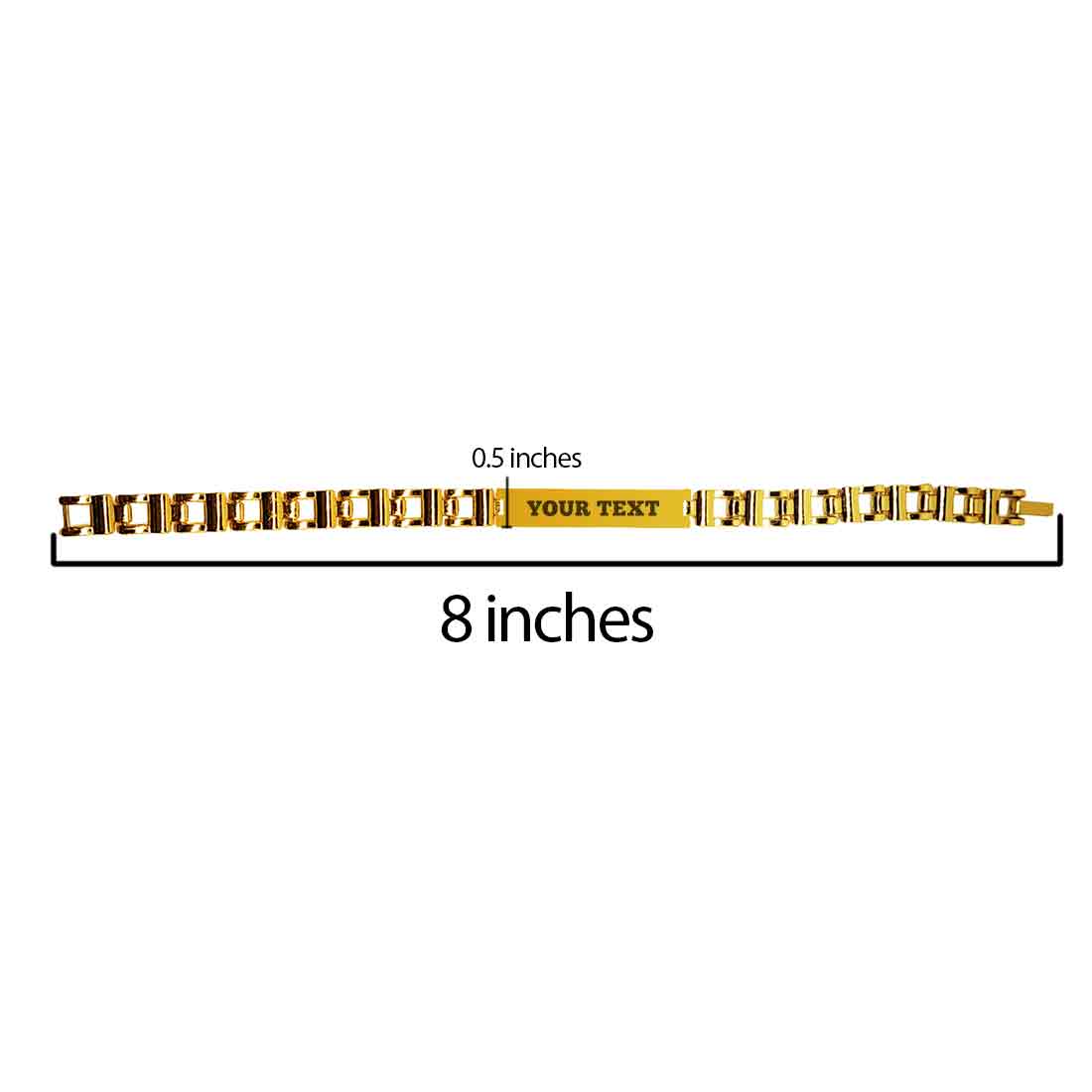 Customized Rakhi Metal Bracelet Rakhis-Rakshabandhan Gift for Brother-Your Text