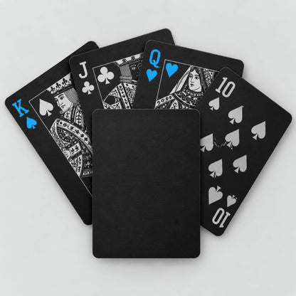 Monochrome waterproof non-tearable playing cards for Diwali card parties