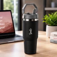 Nutcase Custom Tumblers with Straw and Handle 900ml - Double Wall Vacuum Sipper Bottle