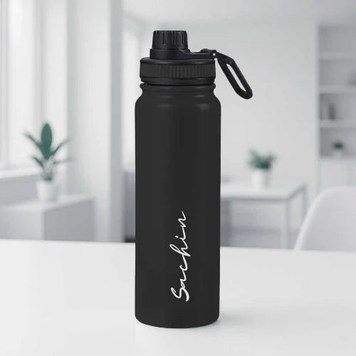Nutcase Personalised Water Bottle 800ml Double Insulated Bottles with Name - Keeps Water Hot/Cold for Hours
