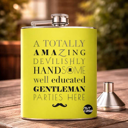 Hip Flask   -  Gentlemans Party Flask