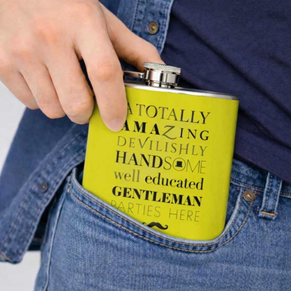 Hip Flask   -  Gentlemans Party Flask