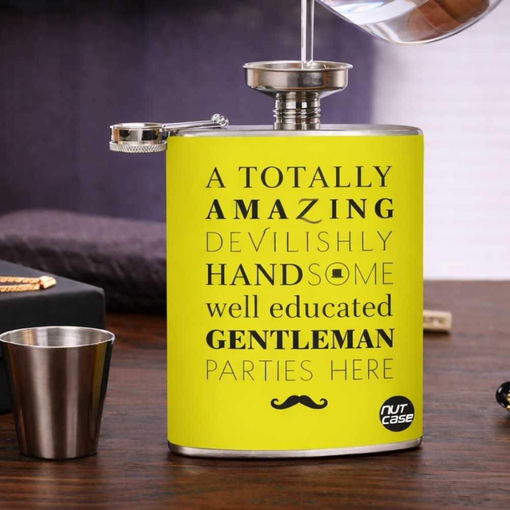 Hip Flask   -  Gentlemans Party Flask