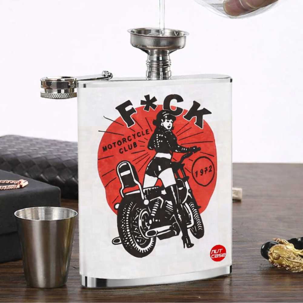 Hip Flask - Motorcycle Club