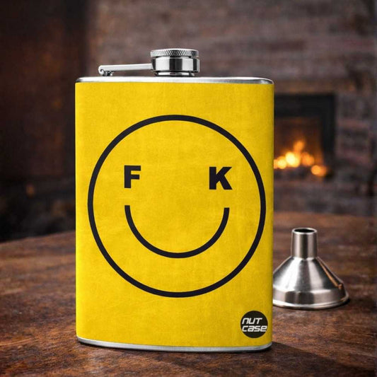 Hip Flask - Smile On face