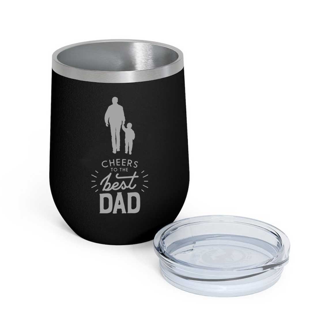 Gifts for Dad Travel Coffee Flask Tumbler With Lid - Cheers