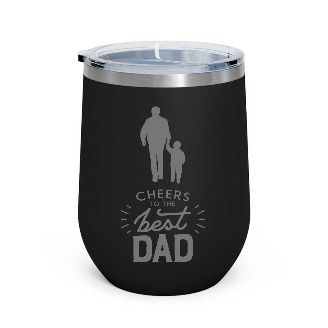 Gifts for Dad Travel Coffee Flask Tumbler With Lid - Cheers