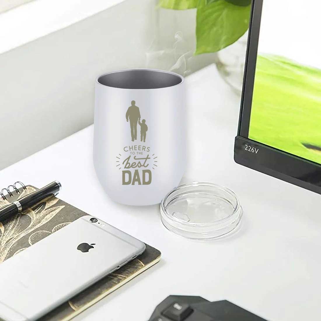 Gifts for Dad Travel Coffee Flask Tumbler With Lid - Cheers